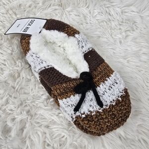Sock Hub Knitted Sherpa Slippers